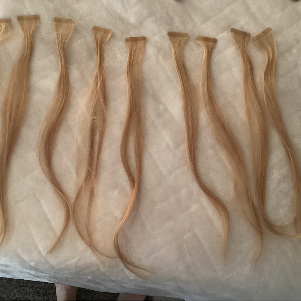 Salon grade tape in hair